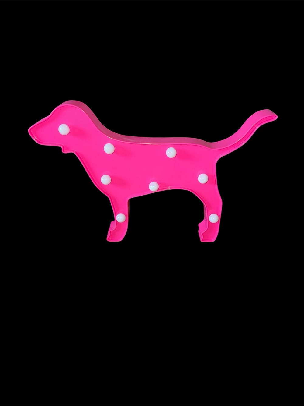 Victoria’s Secret PINK Dog Light Up Display Neon Pink LED Store Sign Rare - Picture 3 of 5